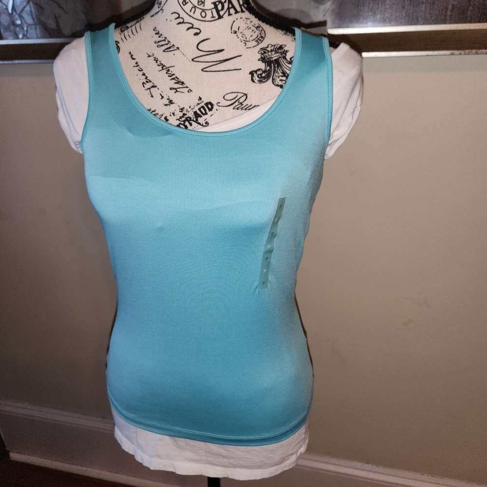 Liz Claiborne Turquoise Tank Top